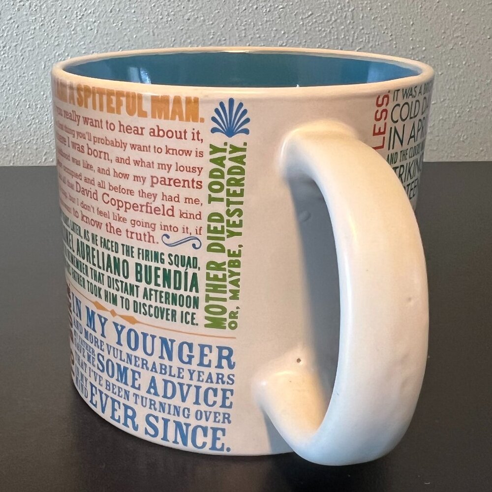 The Unemployed Philosophers Guild “FIRST LINES OF LITERATURE” Quotes Mug ~ Books - Picture 11 of 16